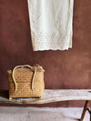 white cotton trousers