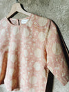 pink cotton lotus shirt