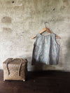 light blue linen top
