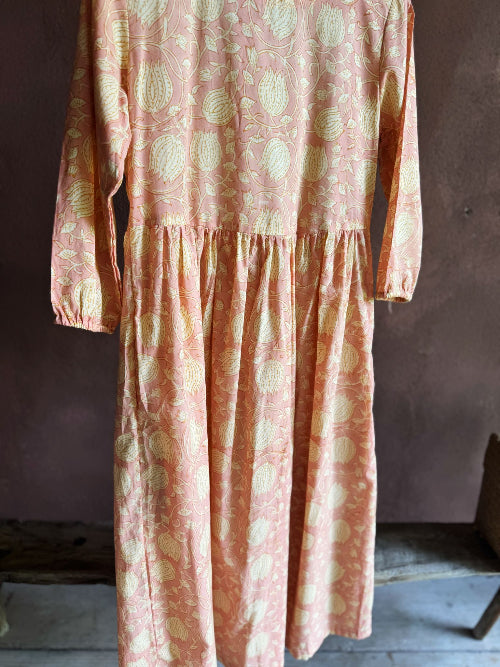 Pink lotus dress