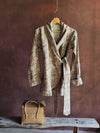 giacca beige lino