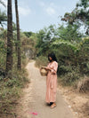 Organic cotton pink dress
