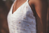 linen white golden top