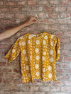mustard lotus shirt