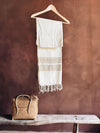 natural colour silk scarf