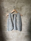 light blue linen top