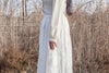 Ivory embroidered skirt