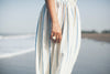 blue stripe cotton skirt