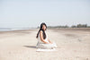 blue check skirt coastal mood